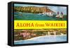 Aloha from Waikiki, Hawaii-null-Framed Stretched Canvas