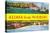 Aloha from Waikiki, Hawaii-null-Stretched Canvas