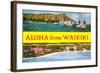 Aloha from Waikiki, Hawaii-null-Framed Art Print