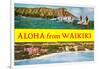 Aloha from Waikiki, Hawaii-null-Framed Art Print