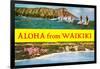 Aloha from Waikiki, Hawaii-null-Framed Art Print