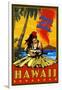 Aloha from Waikiki, Hawaii-Lantern Press-Framed Art Print