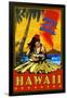 Aloha from Waikiki, Hawaii-Lantern Press-Framed Art Print