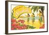 Aloha from Waikiki-Kerne Erickson-Framed Art Print