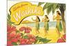 Aloha from Waikiki-Kerne Erickson-Mounted Art Print