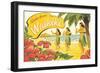 Aloha from Waikiki-Kerne Erickson-Framed Art Print