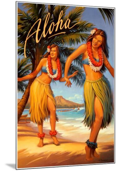 Aloha, Hawaii-Kerne Erickson-Mounted Print