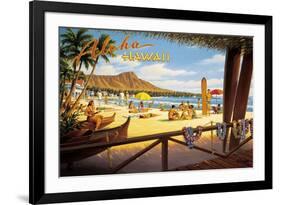 Aloha Hawaii-Kerne Erickson-Framed Premium Giclee Print