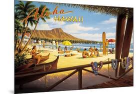 Aloha Hawaii-Kerne Erickson-Mounted Premium Giclee Print