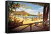 Aloha Hawaii-Kerne Erickson-Framed Stretched Canvas