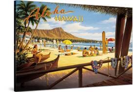 Aloha Hawaii-Kerne Erickson-Stretched Canvas