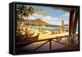 Aloha Hawaii-Kerne Erickson-Framed Stretched Canvas