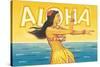 Aloha, Hawaii-Kerne Erickson-Stretched Canvas