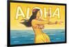 Aloha, Hawaii-Kerne Erickson-Framed Art Print