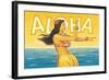 Aloha, Hawaii-Kerne Erickson-Framed Art Print