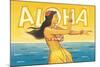 Aloha, Hawaii-Kerne Erickson-Mounted Art Print