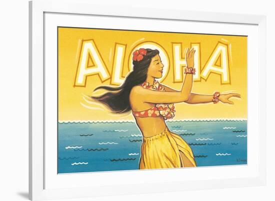 Aloha, Hawaii-Kerne Erickson-Framed Premium Giclee Print