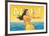 Aloha, Hawaii-Kerne Erickson-Framed Premium Giclee Print