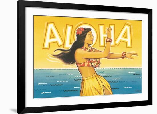 Aloha, Hawaii-Kerne Erickson-Framed Premium Giclee Print