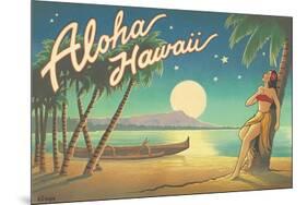 Aloha Hawaii-Kerne Erickson-Mounted Premium Giclee Print