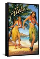 Aloha, Hawaii-Kerne Erickson-Framed Stretched Canvas