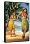 Aloha, Hawaii-Kerne Erickson-Framed Stretched Canvas