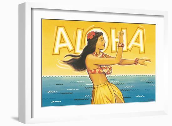 Aloha, Hawaii-Kerne Erickson-Framed Art Print