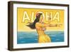 Aloha, Hawaii-Kerne Erickson-Framed Premium Giclee Print