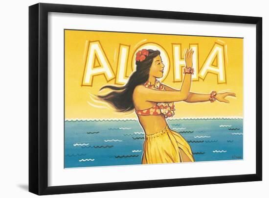 Aloha, Hawaii-Kerne Erickson-Framed Premium Giclee Print