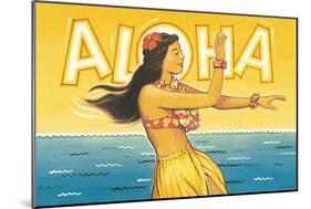 Aloha, Hawaii-Kerne Erickson-Mounted Premium Giclee Print