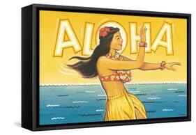 Aloha, Hawaii-Kerne Erickson-Framed Stretched Canvas