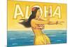 Aloha, Hawaii-Kerne Erickson-Mounted Art Print