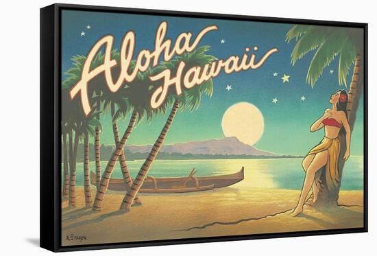 Aloha Hawaii-Kerne Erickson-Framed Stretched Canvas