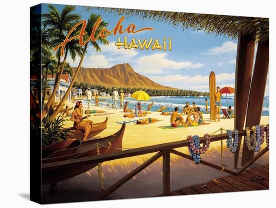 Aloha Hawaii-Kerne Erickson-Stretched Canvas