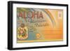 Aloha, Hawaiian Islands, Folder-null-Framed Art Print