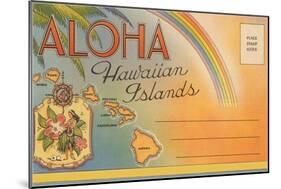 Aloha, Hawaiian Islands, Folder-null-Mounted Art Print