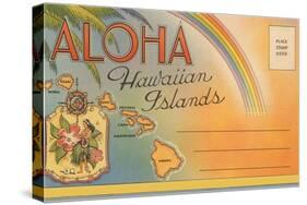 Aloha, Hawaiian Islands, Folder-null-Stretched Canvas
