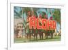 Aloha, Hula Girls, Hawaii-null-Framed Premium Giclee Print