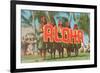 Aloha, Hula Girls, Hawaii-null-Framed Premium Giclee Print