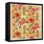 Aloha Hulas Pattern-Art Licensing Studio-Framed Stretched Canvas