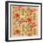 Aloha Hulas Pattern-Art Licensing Studio-Framed Giclee Print