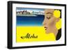 Aloha, Island Maiden-null-Framed Premium Giclee Print