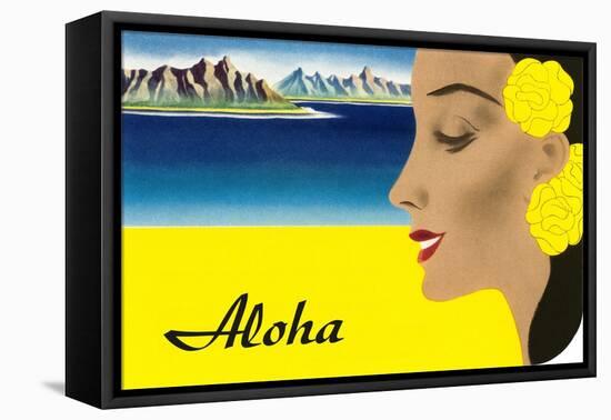 Aloha, Island Maiden-null-Framed Stretched Canvas