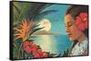 Aloha Moonrise-Kerne Erickson-Framed Stretched Canvas