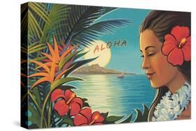 Aloha Moonrise-Kerne Erickson-Stretched Canvas