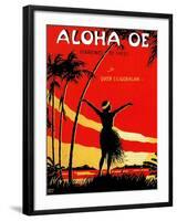 Aloha Oe (Farewell To Thee)-Le Morgan-Framed Art Print
