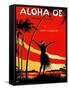 Aloha Oe (Farewell To Thee)-Le Morgan-Framed Stretched Canvas