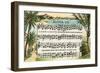 Aloha Oe Music, Lyrics-null-Framed Art Print