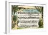 Aloha Oe Music, Lyrics-null-Framed Art Print