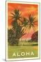 Aloha: Palm Trees-null-Mounted Art Print